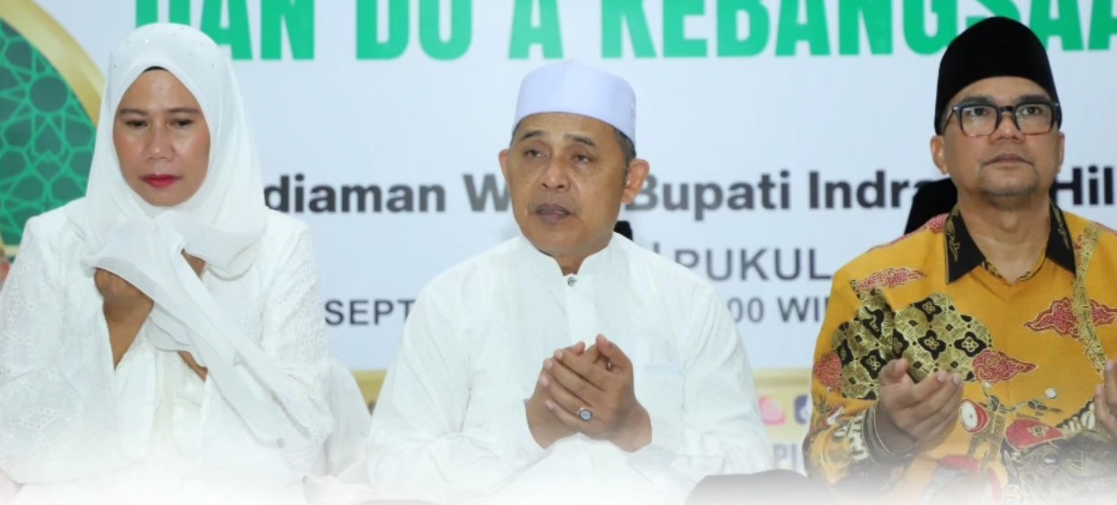 Bupati Inhil Herman Hadiri Peringatan Maulid Nabi Muhammad SAW 1447 H dan Do'a Kebangsaan di Kediaman Wabup Inhil