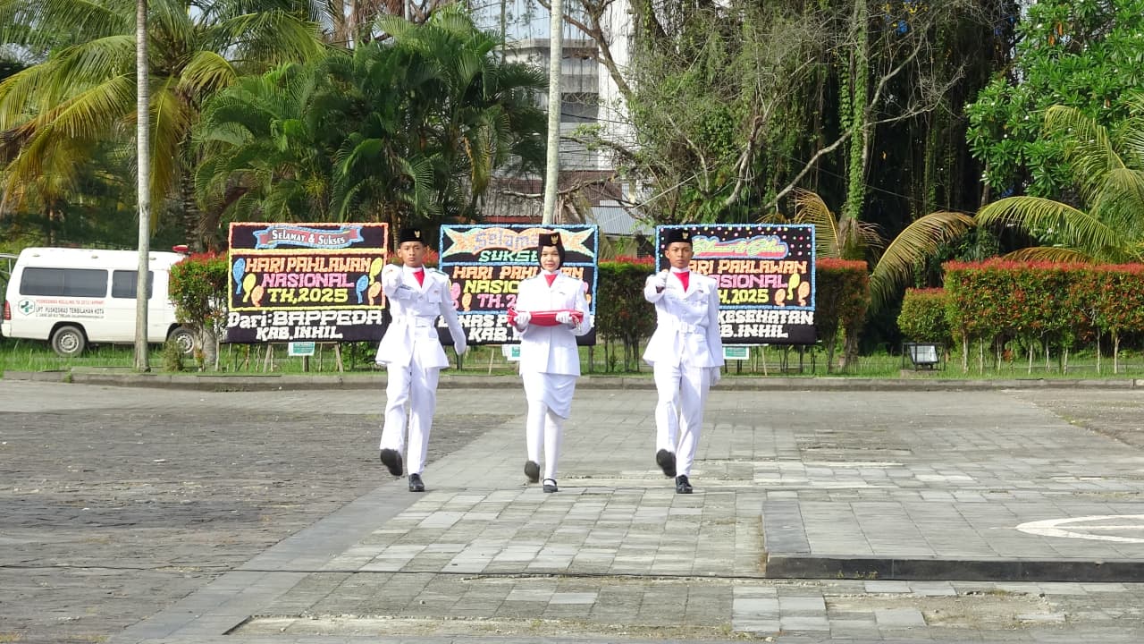 Bupati Inhil Jadi Inspektur Upacara Peringatan Hari Pahlawan Tahun 2025