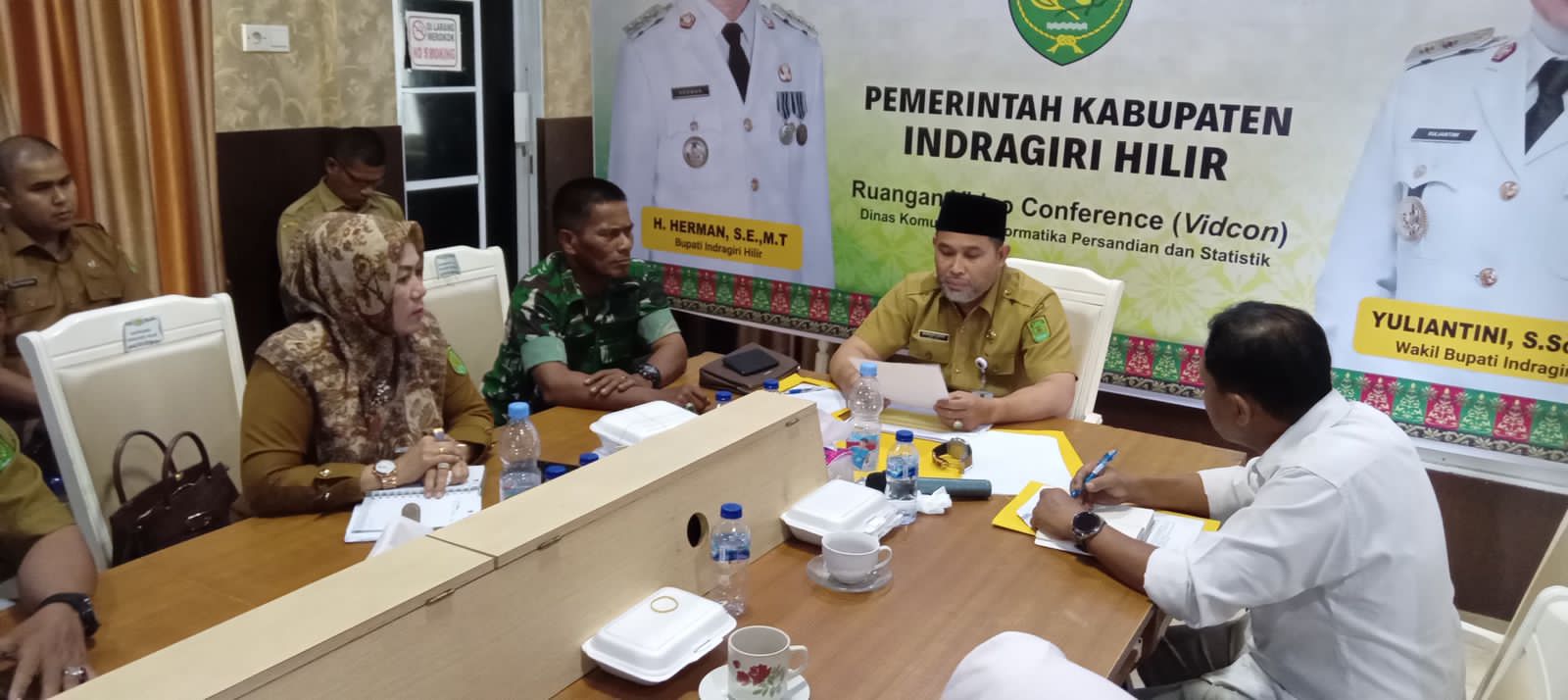Bupati Inhil Diwakili Staf Ahli Ikuti Rapat Pengendalian Inflasi dan Program 3 Juta Rumah