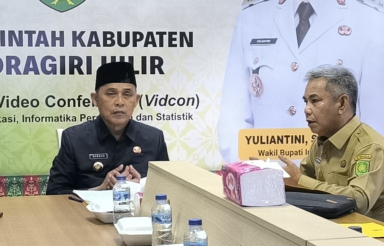 Bupati Inhil Ikuti Rakor Pengendalian Inflasi Bersama Kemendagri Secara Virtual