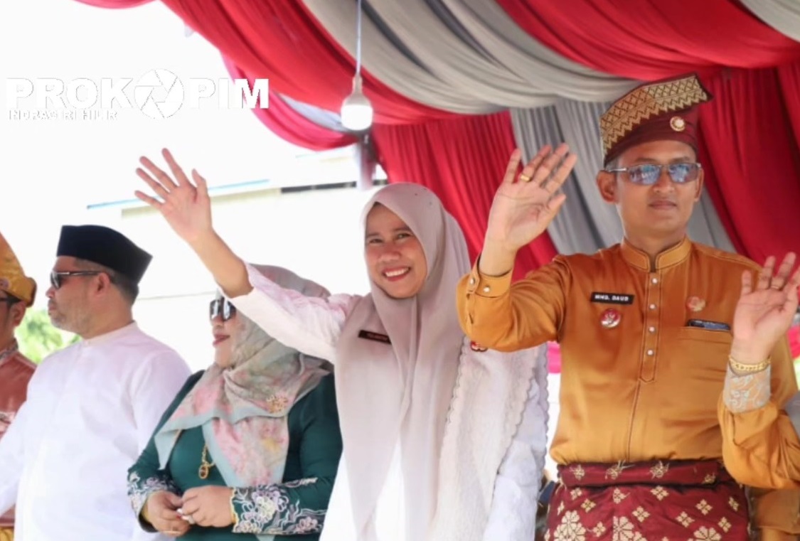 Wakil Bupati Inhil Yuliantini Lepas Pawai Ta’aruf dan Buka Stand Bazar MTQ ke-33 di Keritang