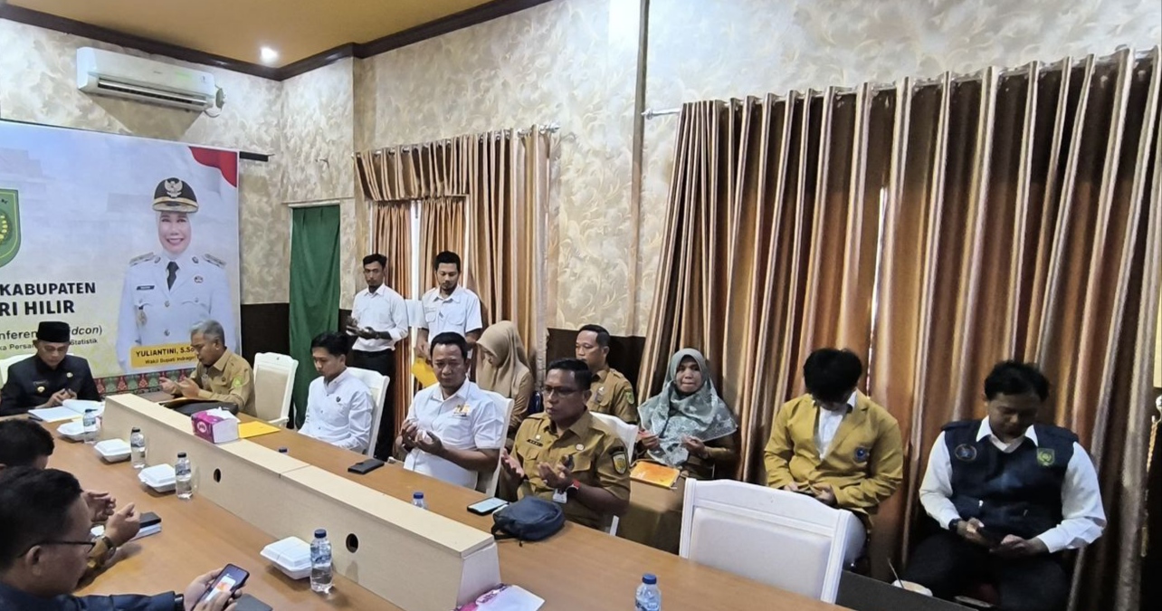 Bupati Inhil Ikuti Rakor Pengendalian Inflasi Bersama Kemendagri Secara Virtual
