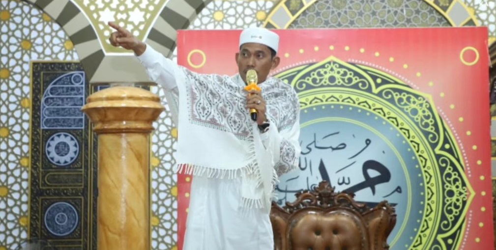 Bupati Inhil Menghadiri Peringatan Maulid Nabi Muhammad SAW Di Masjid Al-Mujahidin Ds. Sei. Luar