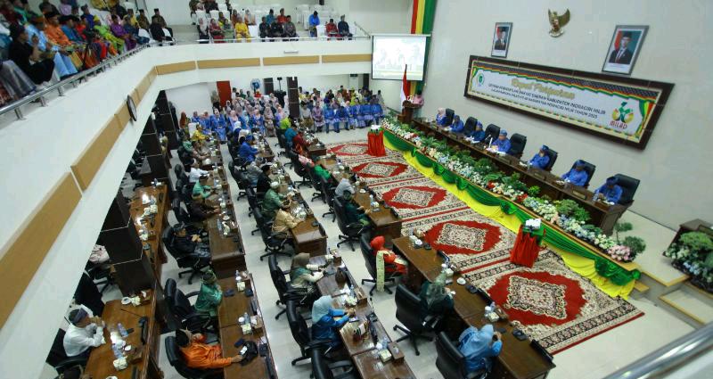 Ketua DPRD Inhil Pimpin Sidang Paripurna Milad Ke-60 Inhil