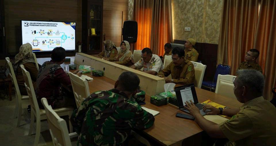 Bupati Inhil Diwakili Asisten II Hadiri Rakor Rutin Pengendalian Inflasi