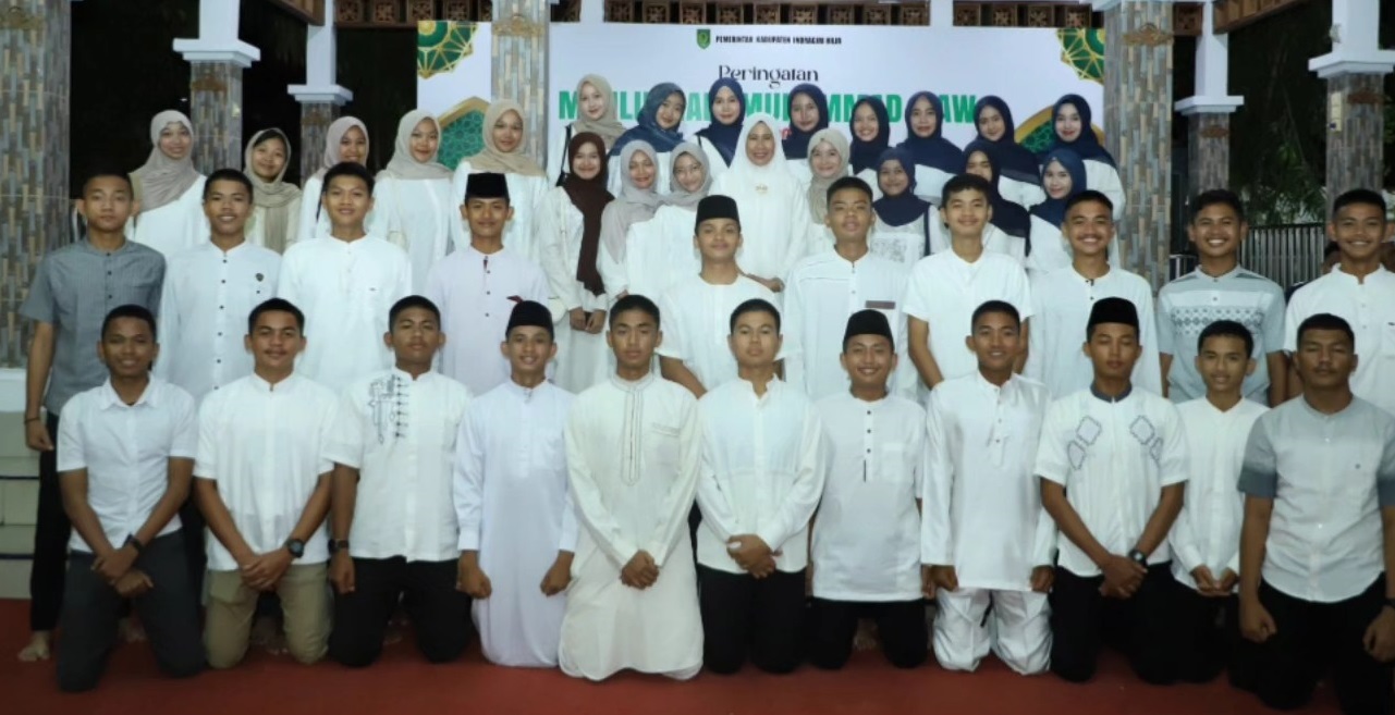 Bupati Inhil Herman Hadiri Peringatan Maulid Nabi Muhammad SAW 1447 H dan Do'a Kebangsaan di Kediaman Wabup Inhil