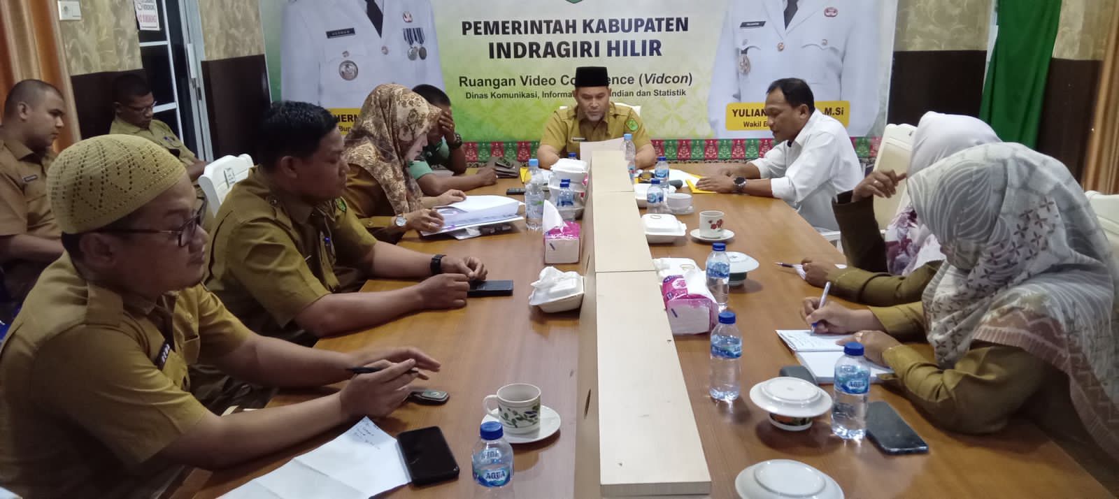 Bupati Inhil Diwakili Staf Ahli Ikuti Rapat Pengendalian Inflasi dan Program 3 Juta Rumah