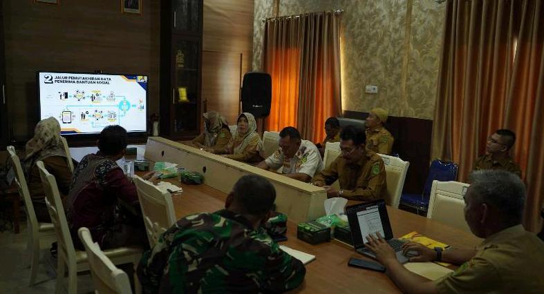 Bupati Inhil Diwakili Asisten II Hadiri Rakor Rutin Pengendalian Inflasi