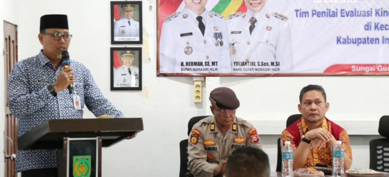 Sekda Inhil Hadiri Pembukaan Penilaian Evaluasi Kinerja Kecamatan Tahun 2025 di Kateman