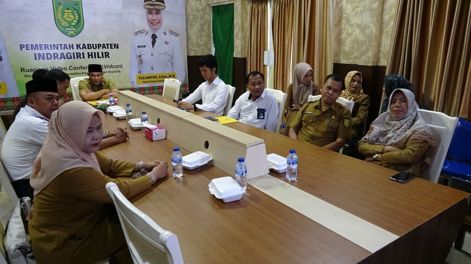 Bupati Inhil Diwakili Staf Ahli Ikuti Rapat Pengendalian Inflasi dan Program 3 Juta Rumah
