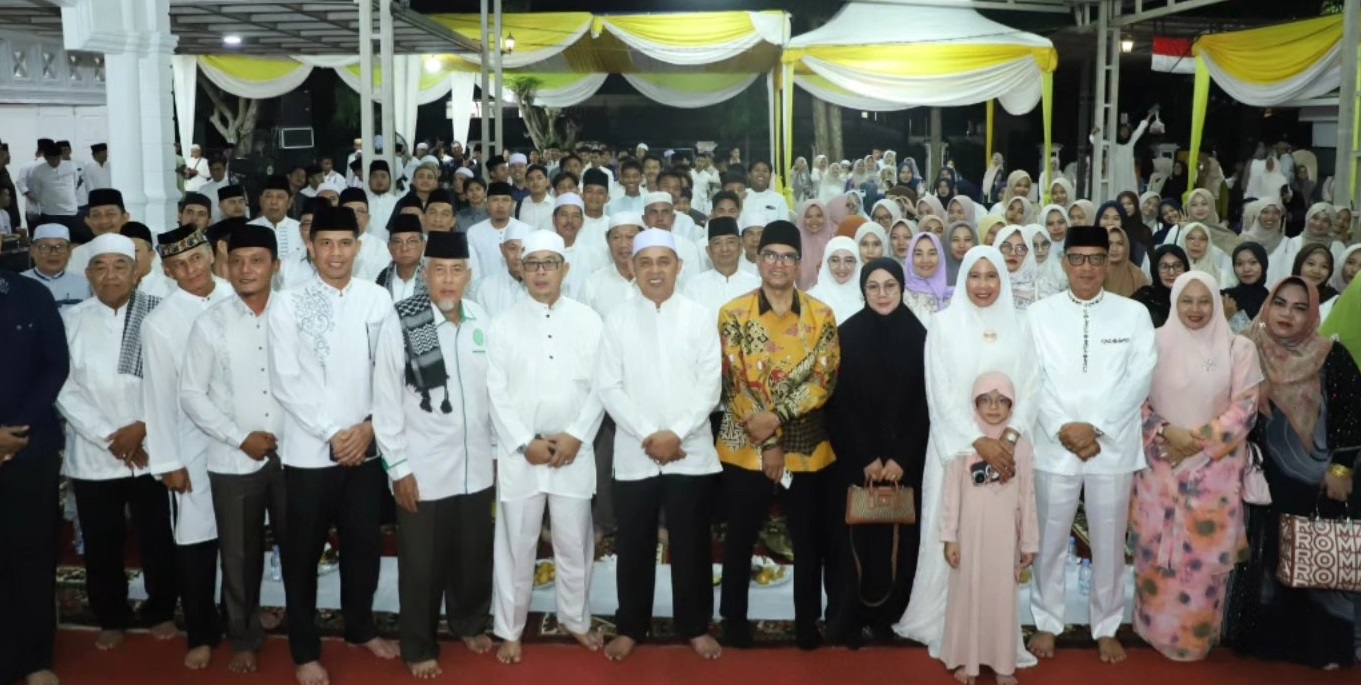 Bupati Inhil Herman Hadiri Peringatan Maulid Nabi Muhammad SAW 1447 H dan Do'a Kebangsaan di Kediaman Wabup Inhil