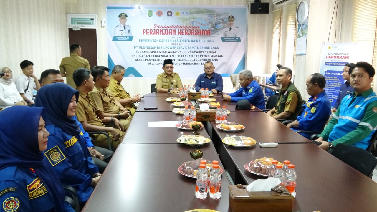 Pemkab Inhil Jalin Kerjasama dengan PLTU, Dukung Kearifan Lokal dan Penanggulangan Bencana