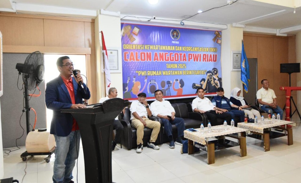 Buka Agenda OKK Calon Anggota PWI Riau, Raja Isyam: yang Daftar Lebih 100 Peserta