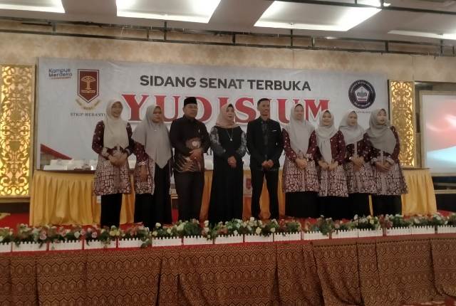 Sidang Senat Terbuka STKIP Meranti 50 Mahasiswa Berpestasi di Wisudakan Kampus Akan Menjadi UPM