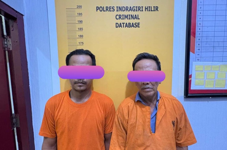 Polsek Pelangiran Tangkap Dua Orang Petani Penjual Sabu