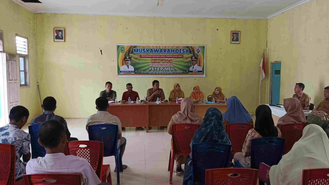 Musdes RKPDes 2026 Digelar, Pemdes Payarumbai Fokus pada Kebutuhan Rakyat