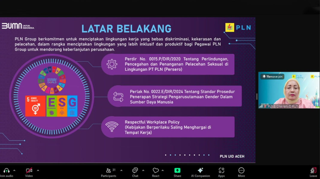 Sambut Tahun Baru, PLN Enjiniring Dukung Budaya Kerja Bebas Diskriminasi, Mendorong Kesetaraan, dan Memperkuat Semangat Kebersamaan