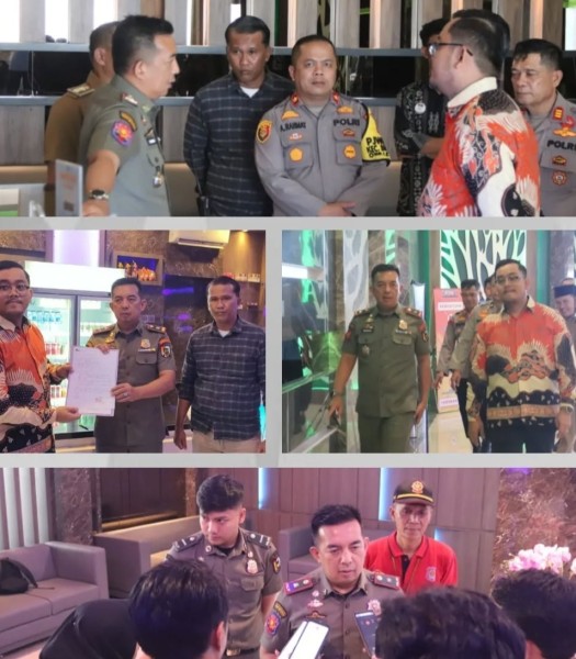 Satpol PP Pekanbaru Awasi Operasional Chromatic Family Karaoke