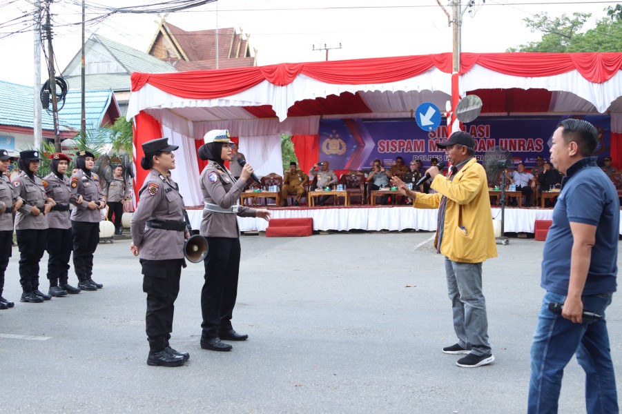 Polres Indragiri Hilir Gelar TFG, SISPAMMAKO, dan SISPAMUNRAS, Wakapolda Riau bersama Rombongan  Turun Langsung Menilai