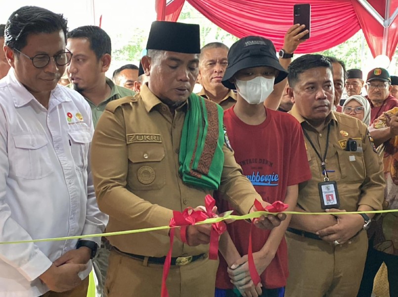 Resmikan Rumah Singgah Relawan Duafa di Pekanbaru, Bupati Zukri Ajak Semua Pihak Beri Dukungan