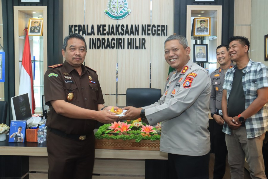 Polres Indragiri Hilir Pererat Sinergitas dengan Kejaksaan Negeri Inhil pada Hari Bakti Adhyaksa ke-66
