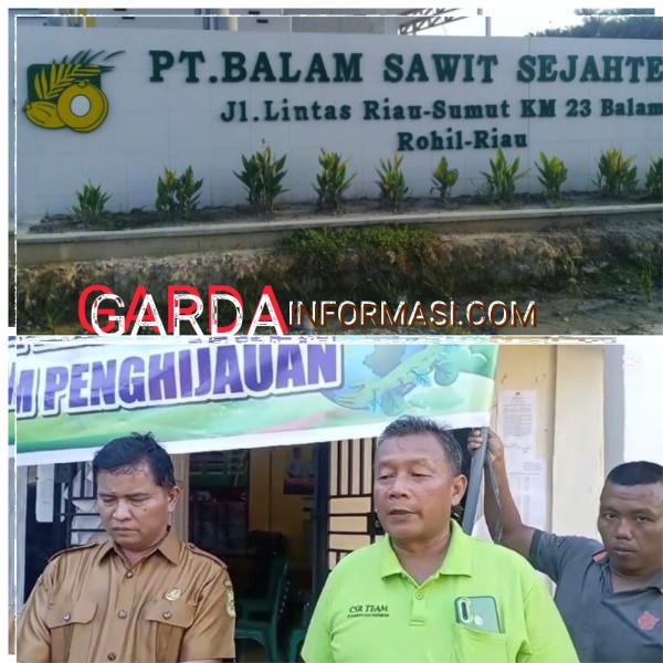 PKS PT. PHI BALAM SEMPURNA KM 23 SALURKAN BANTUAN BERUPA BIBIT TANAMAN.