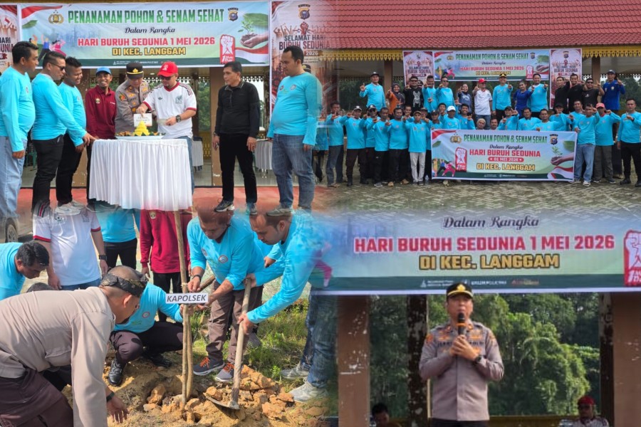 May Day di Langgam: PT AgritaSari Prima Berpartisipasi dalam Penanaman Pohon dan Senam Sehat