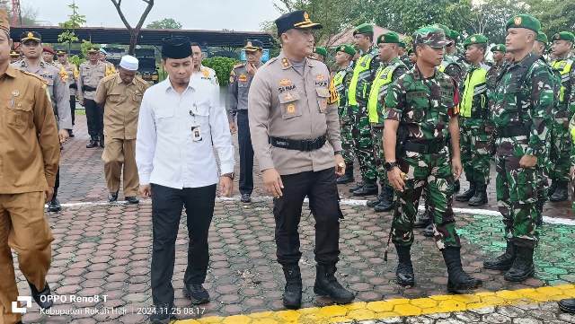 Pengecekan Pos PAM Idul Fitri 1446 H, Sinergi TNI-Polri Jamin Keamanan dan Kenyamanan Warga di Bagansiapiapi