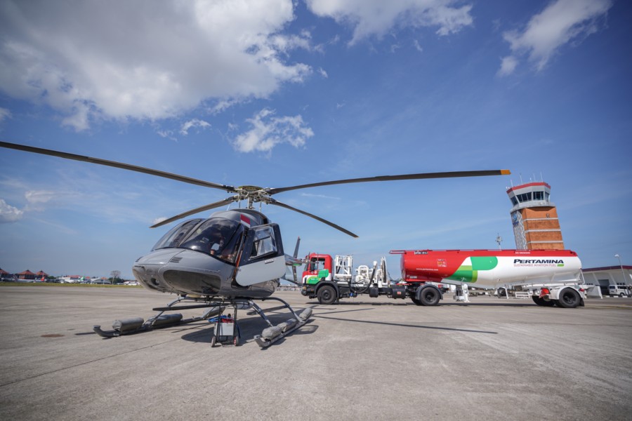 Pertamina Group Bawa Inovasi Energi ke Penerbangan dengan Implementasi SAF untuk Helikopter