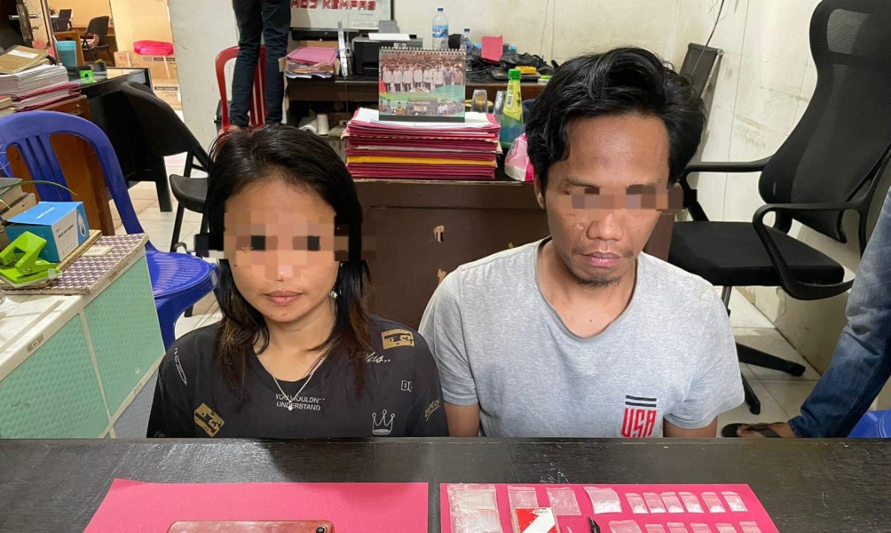 Polsek Kempas Tangkap Seorang Pria dan Wanita Pelaku Peredaran Narkoba