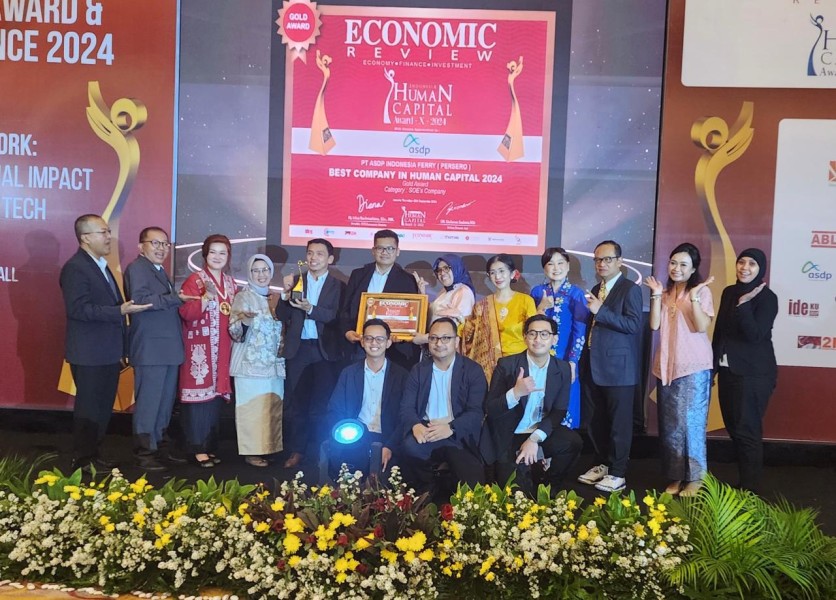 ASDP Raih Gold Award sebagai Perusahaan Unggulan dalam Manajemen Human Capital di IHCA X 2024