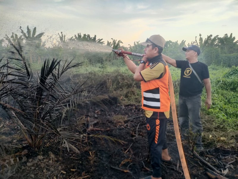 Dalam Hitungan Jam, TRC BPBD Inhil Taklukkan Dua Titik Karhutla