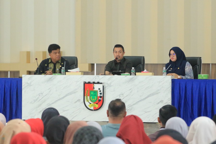 Pj Wako Kunjungi Disdik Pekanbaru, Sampaikan Rencana Program Makan Siang Gratis