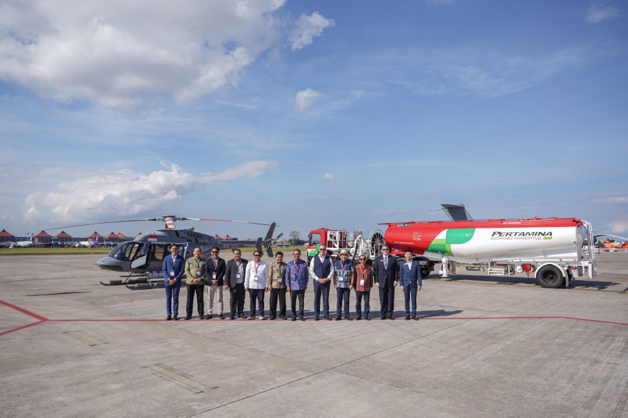 Pertamina Group, SGI, dan Bell Textron Inc. Hadirkan Solusi Penerbangan Rendah Emisi dengan SAF untuk Helikopter