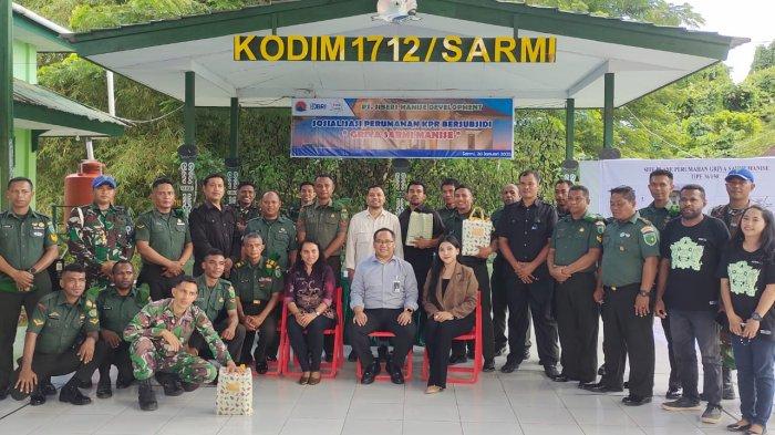 PT Siber Manise dan BRI Gelar Sosialisasi KPR Bersubsidi untuk Anggota TNI di Sarmi