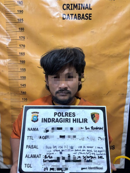 Pengedar Sabu Dibekuk di Kecamatan Kemuning, Barang Bukti 25,79 Gram Diamankan Polres Inhil