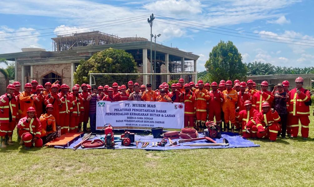 105 Anggota Damkar PT Musim Mas Ikuti Diklat Pencegahan dan Penanggulangan Karhutla