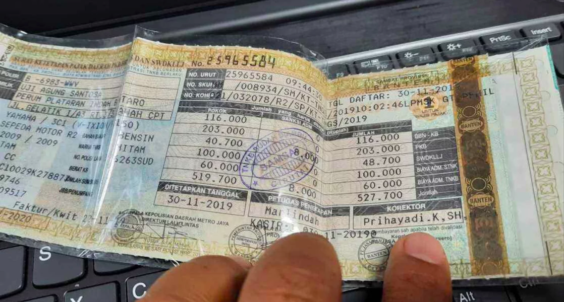 Biaya STNK Hilang sesuai Peraturan dan Cara Mengurusnya