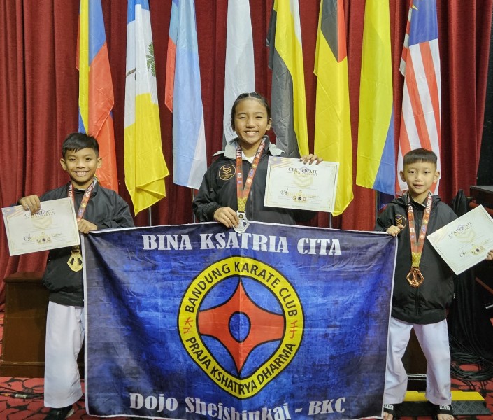 Atlet Cilik Dojo Sheishinkai BKC Malang Borong Medali di Shukaido International Championship