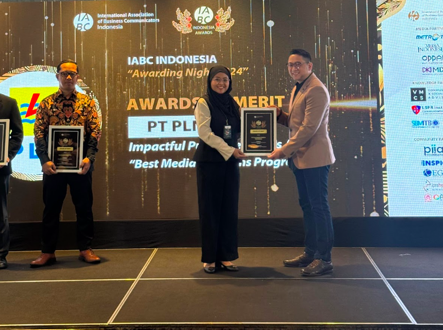 PLN EPI Raih Penghargaan pada Ajang IABC Awards 2024 Kategori Best Media Relations Program