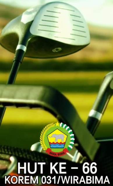 Sambut HUT Ke 66, Korem 031WB Adakah Turnamen Golf