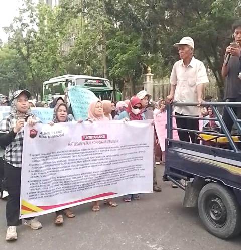 Masa Koppsa-M Desak Gubenur PTPN IV Regional III Dilakukan Audit Invetigasi