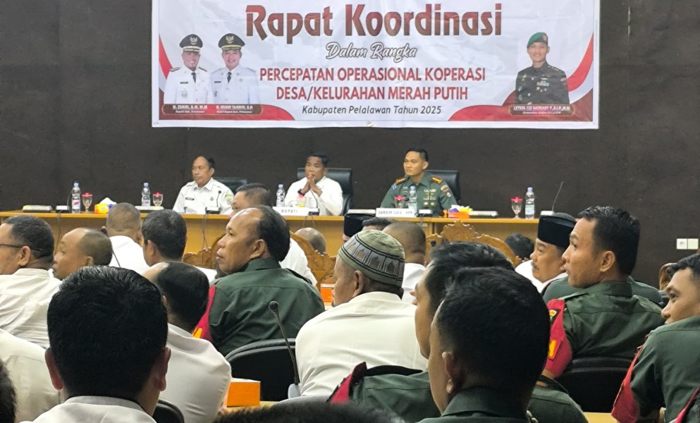 Gelar Rakor, Pelalawan Percepat Operasional Koperasi Merah Putih