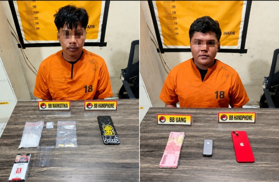 Polres Inhil Ungkap Kasus Narkotika, Dua Tersangka Diamankan dengan Barang Bukti Shabu dan Ekstasi