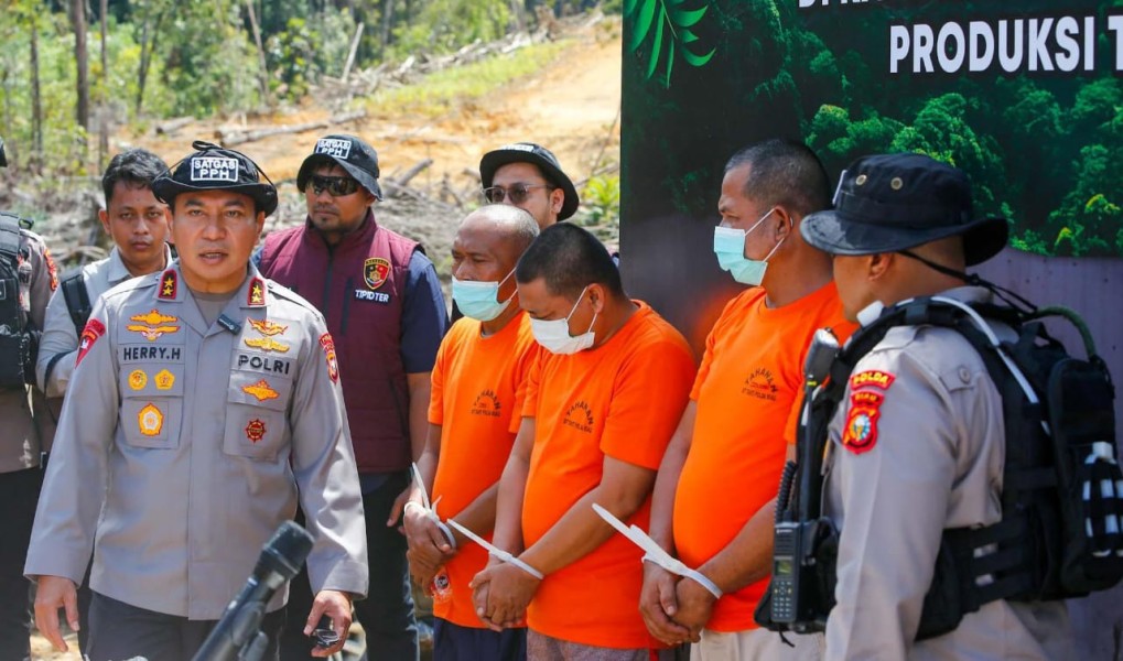Tindak Tegas Perusakan Hutan, Polda Riau Tegaskan Komitmen Green Policing