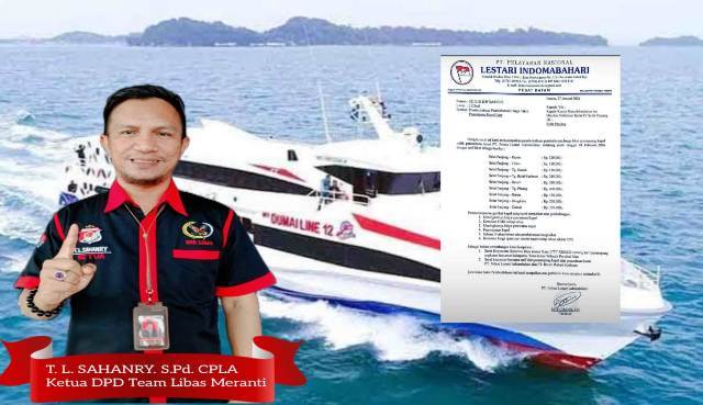 Kenaikan Tarif Kapal Dipersoalkan, Team Libas Nilai PT Pelnas Abaikan Realitas Sosial Warga Kepulauan Meranti