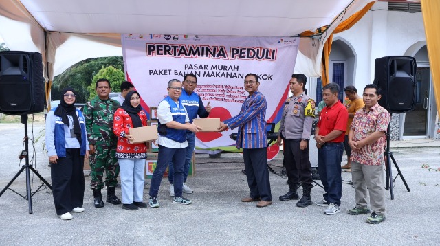 Kolaborasi PHR dan Mitra Kerja Sukses Gelar Pasar Murah di Kecamatan Kandis, Minas, dan Kotabatak