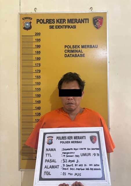 Polsek Merbau Berhasil Ungkap Kasus Dugaan Tindak Pidana Pencurian