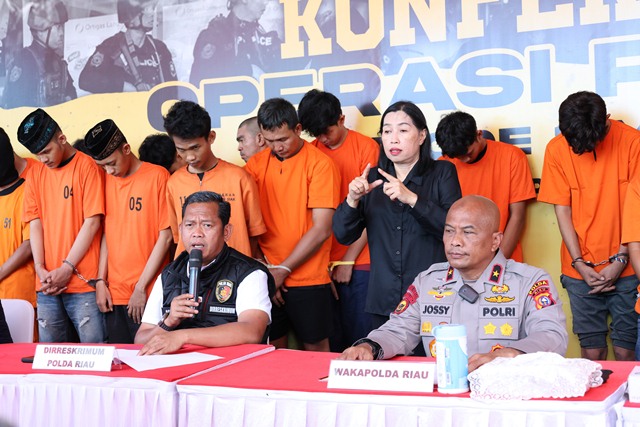 Polda Riau Tegas Berantas Premanisme Lewat Operasi Pekat Lancang Kuning 2025