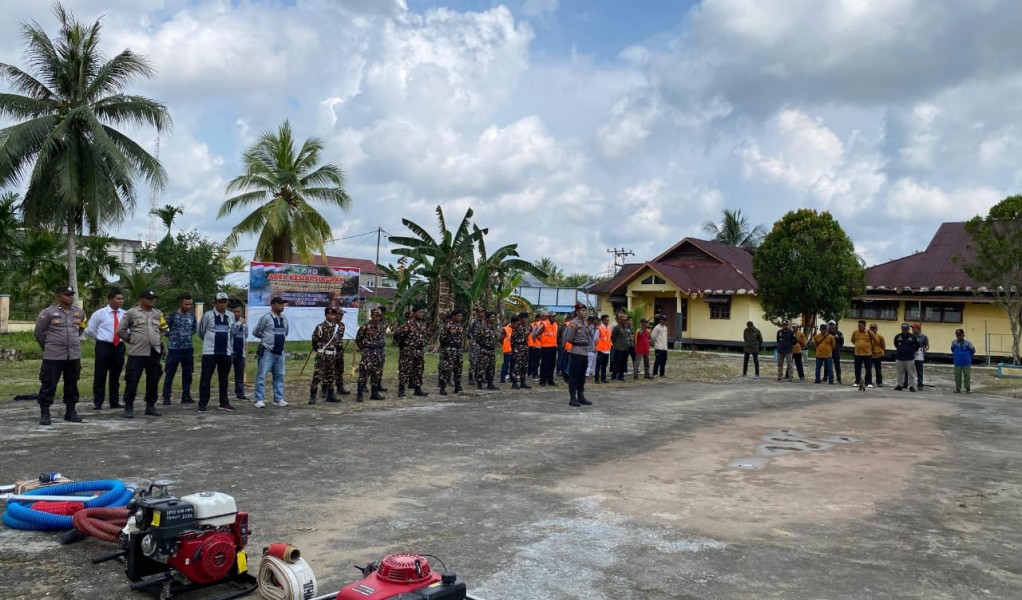 Pimpin Apel Antisipasi Karhutla, Kapolsek Pelangiran Ajak Saling Bersinergi